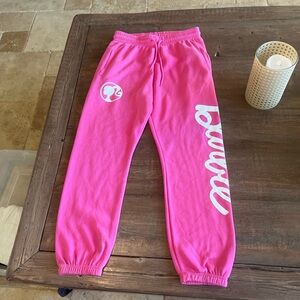 Barbie Pink Logo Ankle Sweatpants